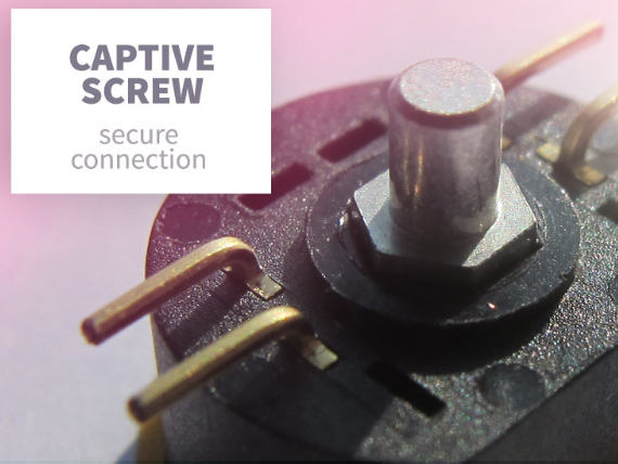 Captive screw OMM secure connection