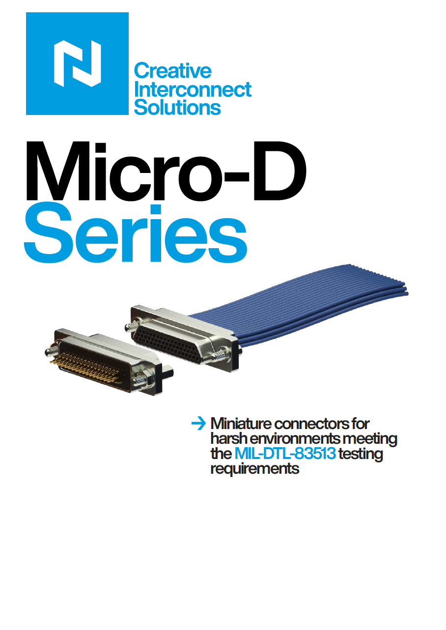Micro-D datasheet cover 